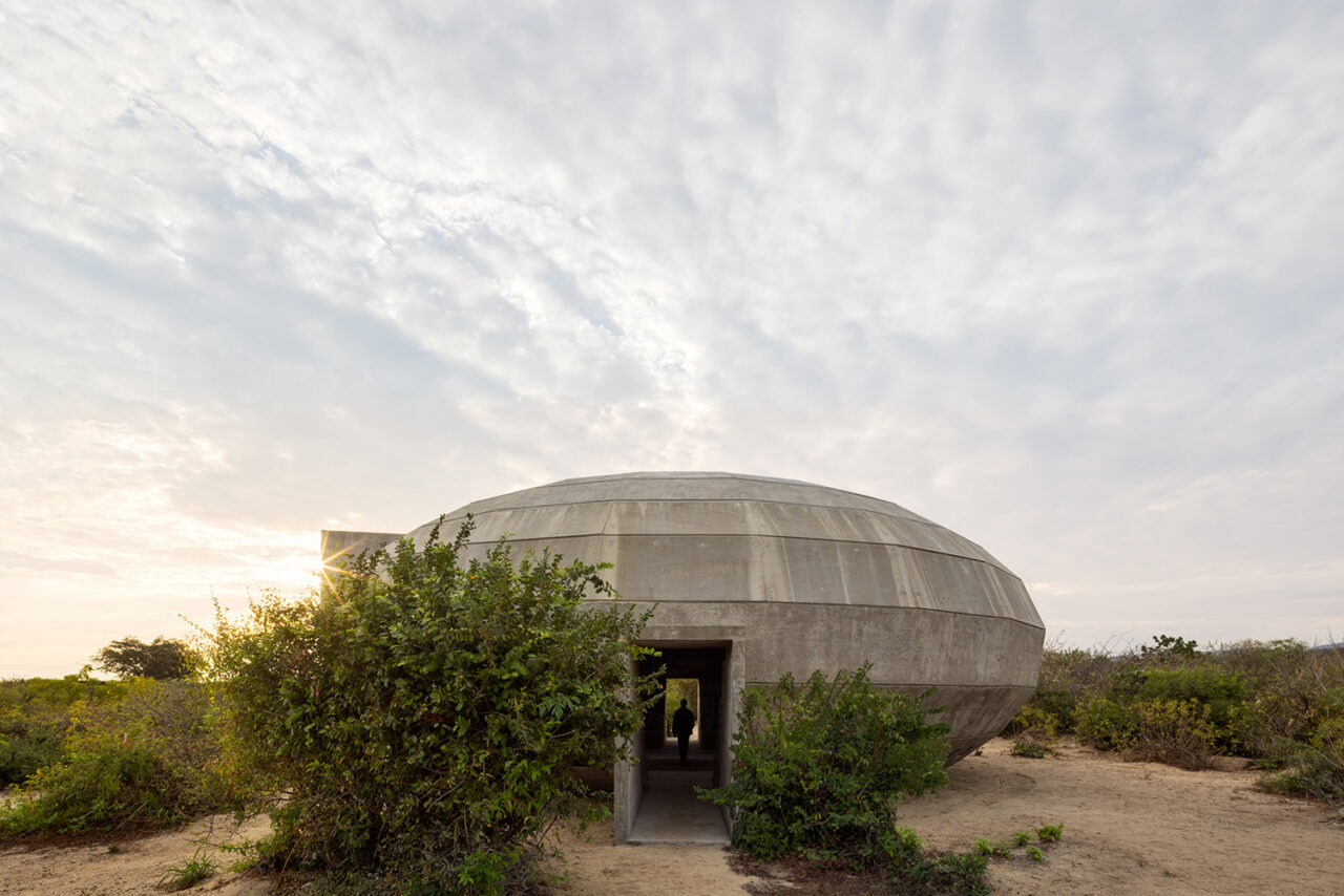 The Mushroom Pavilion by OMA / Shohei Shigematsu at Fundación Casa Wabi in Puerto Escondido, MX. Photo: Rafael Gamo.