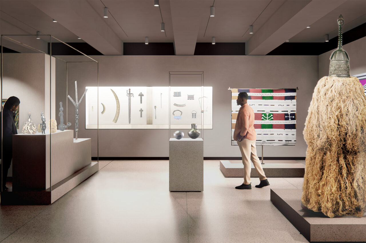 Brooklyn Museum's Arts of Africa collection by Peterson Rich Office with Beyer Blinder Belle in Brooklyn, NY. Image: PRO/Courtesy Brooklyn Museum.