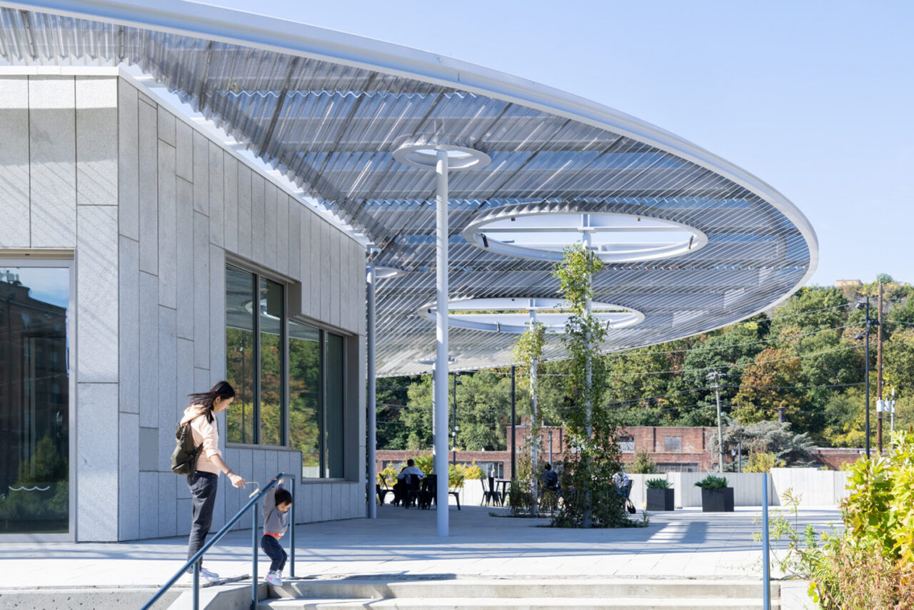 ResilienCity Park Pavilion by nARCHITECTS in Hoboken, NJ.  Photo: Iwan Baan, courtesy nARCHITECTS.