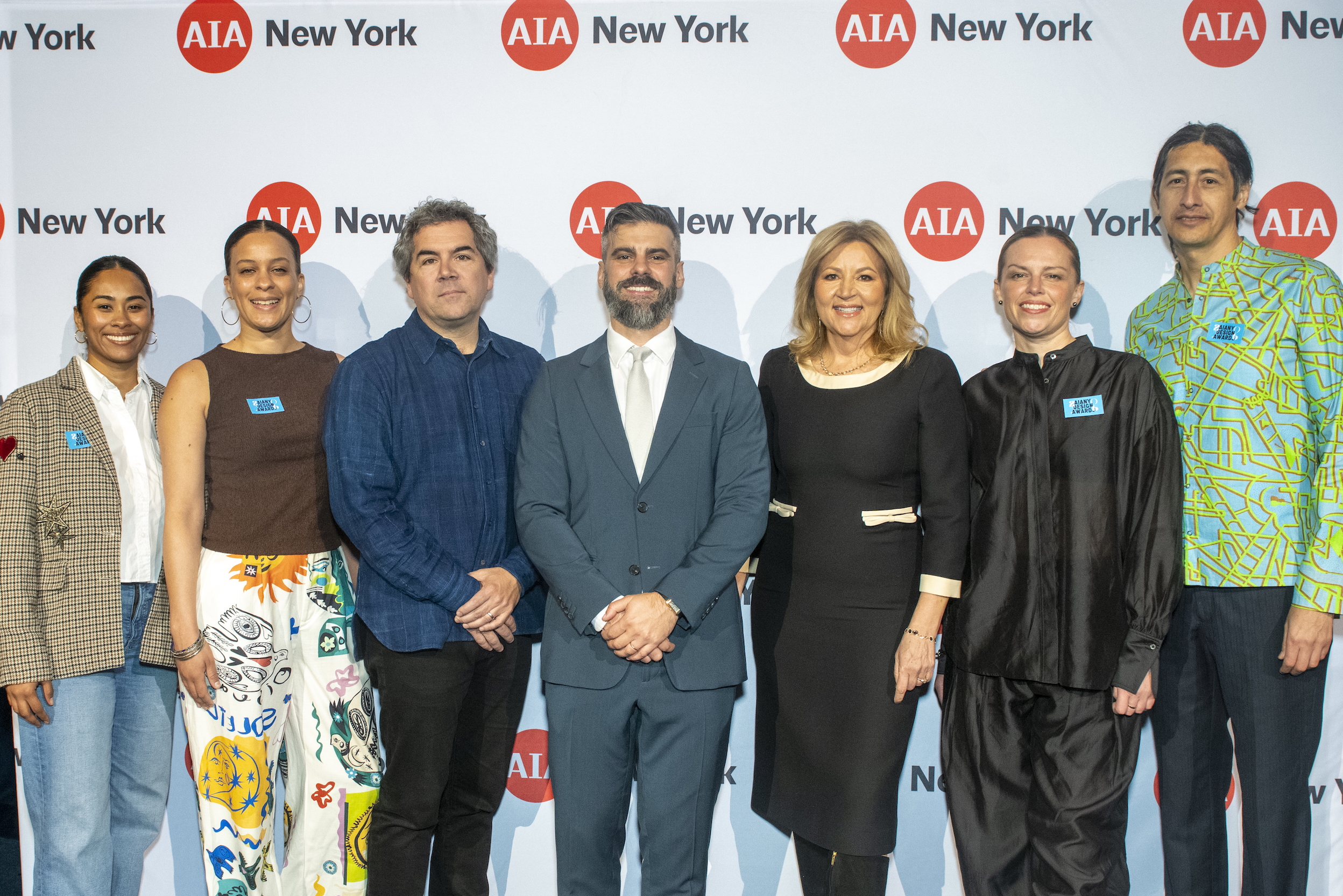 AIANY Honors and Awards Luncheon 2026 honorees with AIANY Executive Director Jesse Lazar, Assoc. AIA.