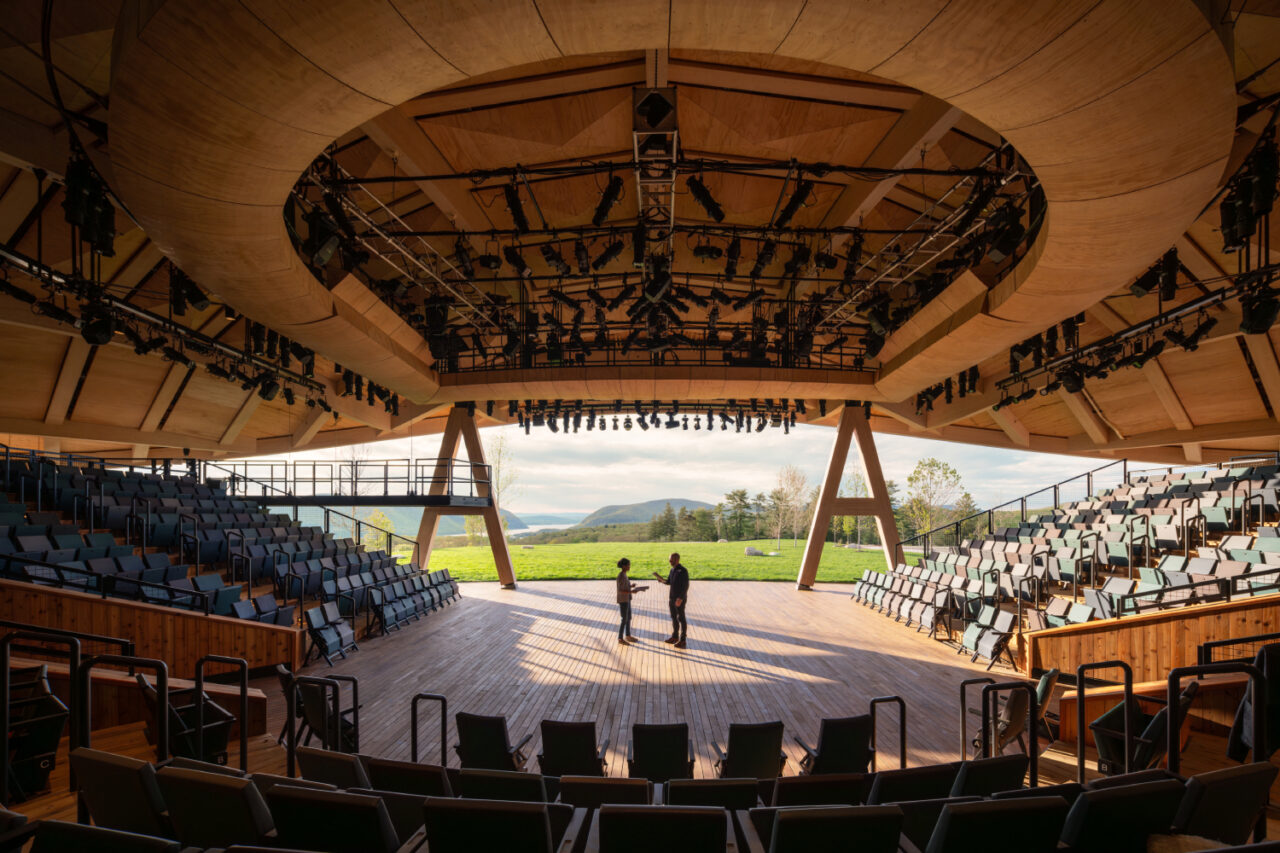 Samuel H Scrippts Theater Center by Studio Gang in Garrison, NY. Photo: © Jason O' Rear.