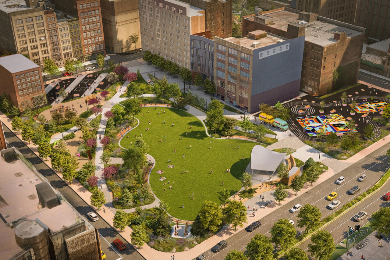 Arts Landing by Field Operations in Pittsburgh, PA. Image: Field Operations courtesy Pittsburgh Cultural Trust.