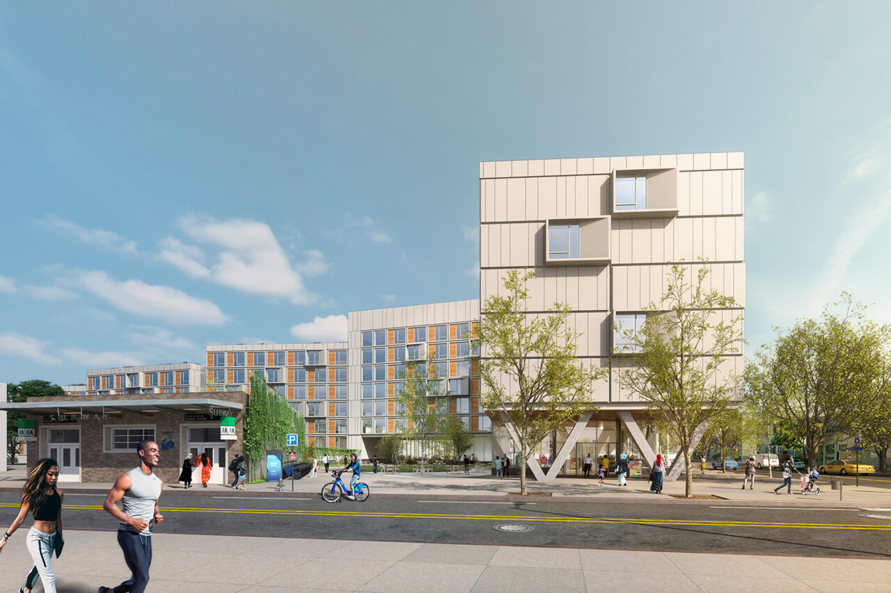 570 Eldert Lane by Think! Architecture in Brooklyn, NY.