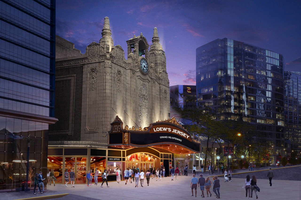 Loew's Jersey Theatre by OTJ Architects in Jersey City, NJ.