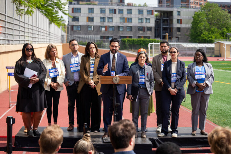 New York City Mayor Zohran Kwame Mamdani announcing the SPEED task force.