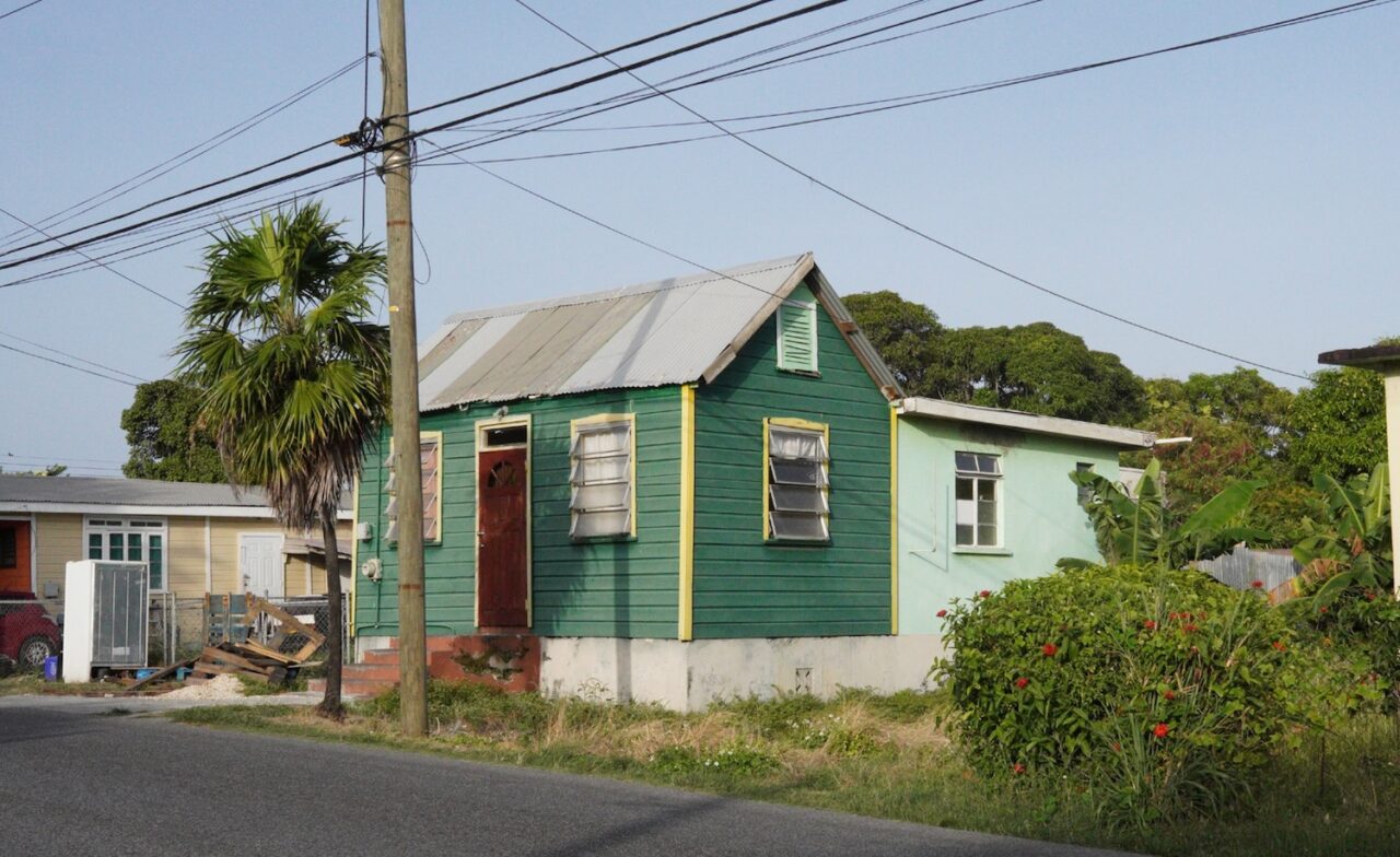 The exterior of Chattel House, Bridgeport, Barbados.