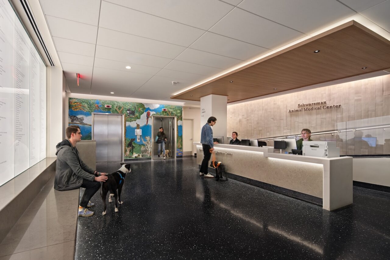 Interior of the Schwarzman Animal Medical Center by Perkins&Will in New York City. Photo: Chris Cooper.