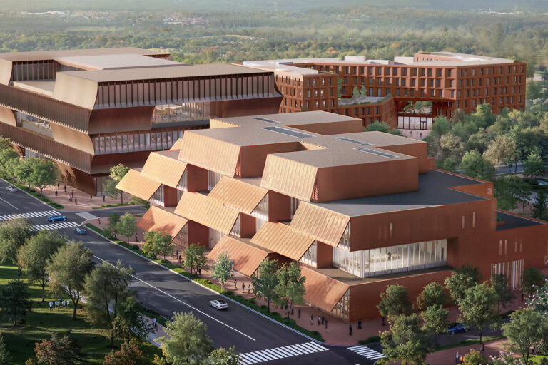 STEM University by BIG and Polk Stanley Wilcox Architects in Bentonville, AR. Image: BIG.