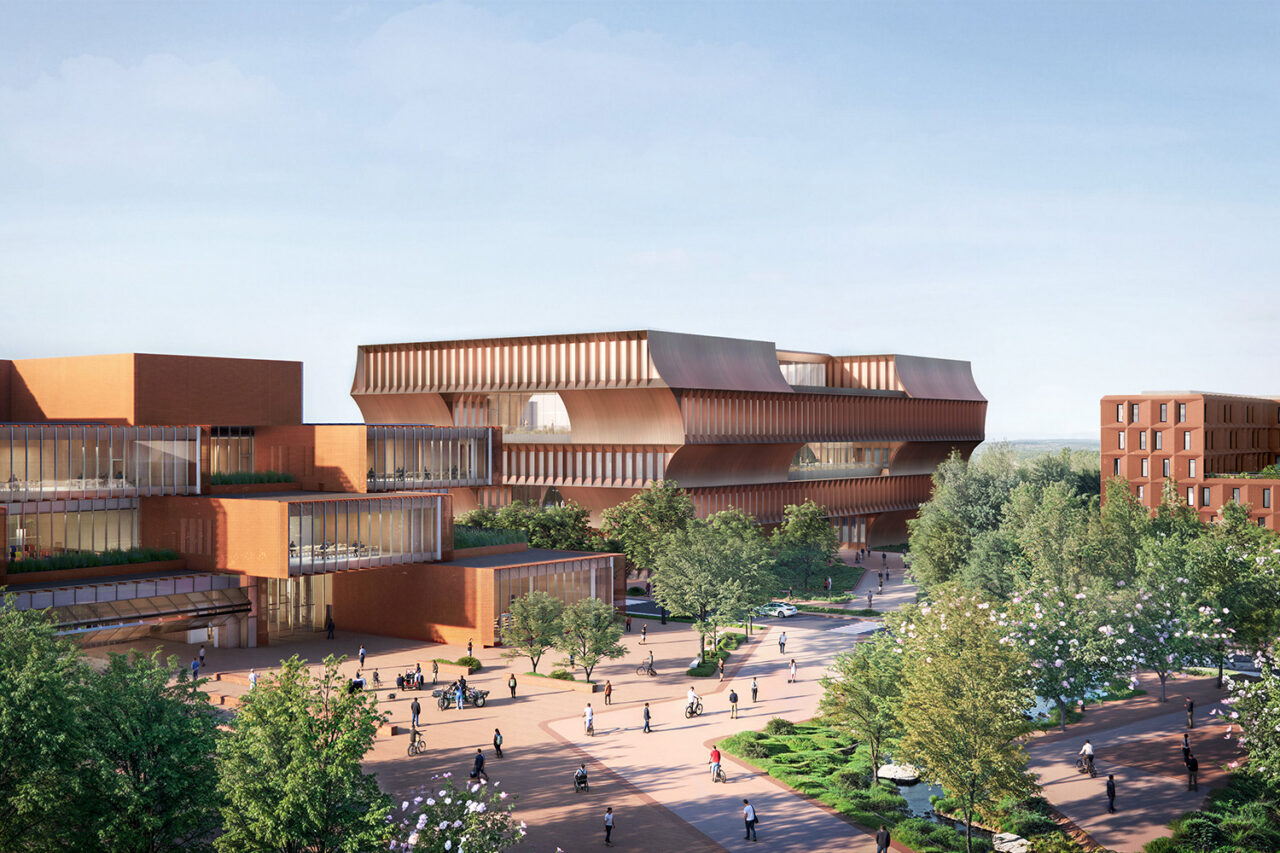 STEM University by BIG and Polk Stanley Wilcox Architects in Bentonville, AR. Image: BIG.