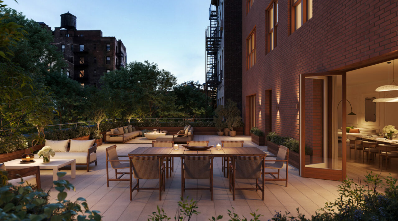 Patio of 44 West 8th Street. Image: The Boundary.