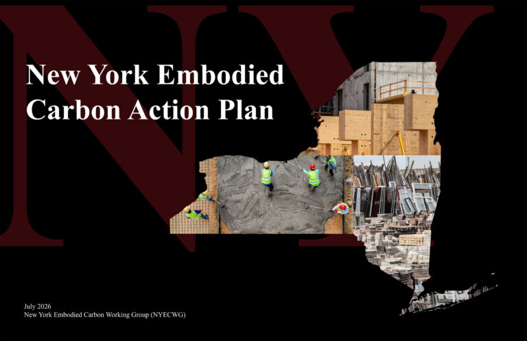 New York Embodied Carbon Action Plan Header