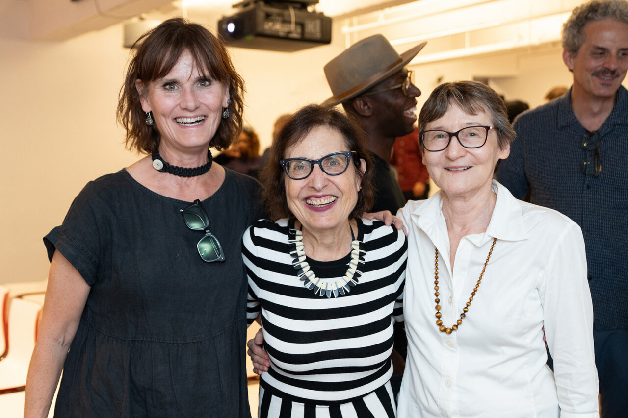Hayes Slade, AIA, Abby Suckle, and Anna Torriani at the 2026 Annual Meeting. Photo: Samuel Lahoz.