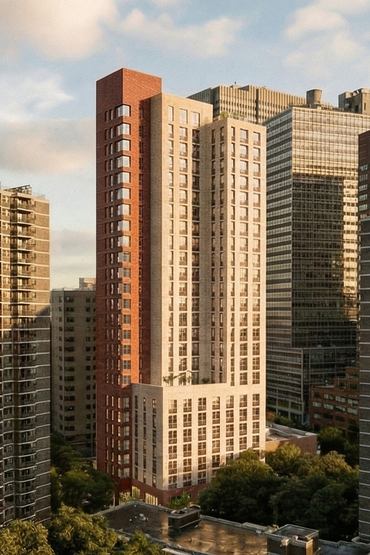 50-58 Cliff Street by Dattner Architects in New York, NY. Image: Courtesy Dattner Architects.