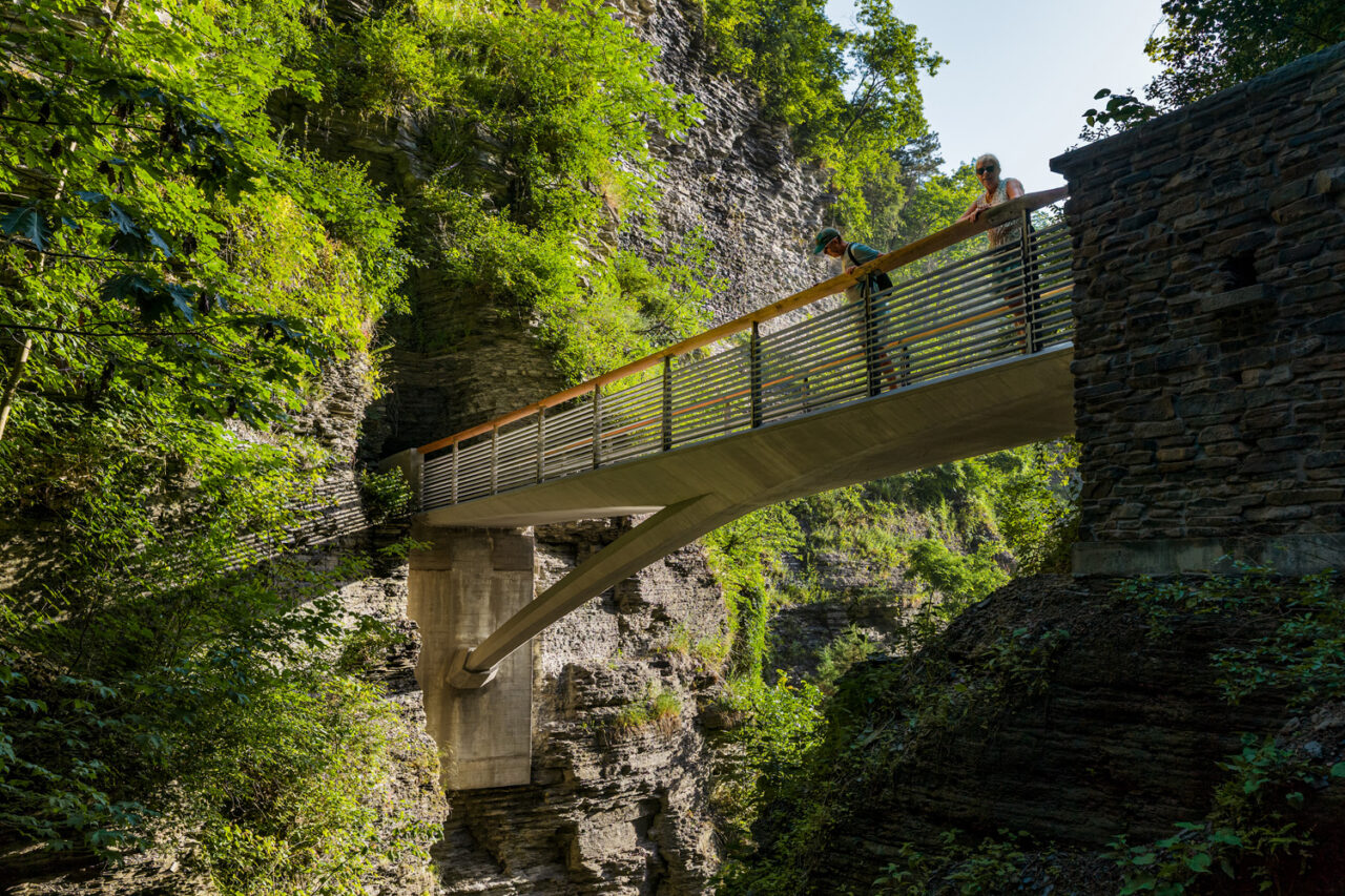 The new Sentry Bridge at Watkins State Park