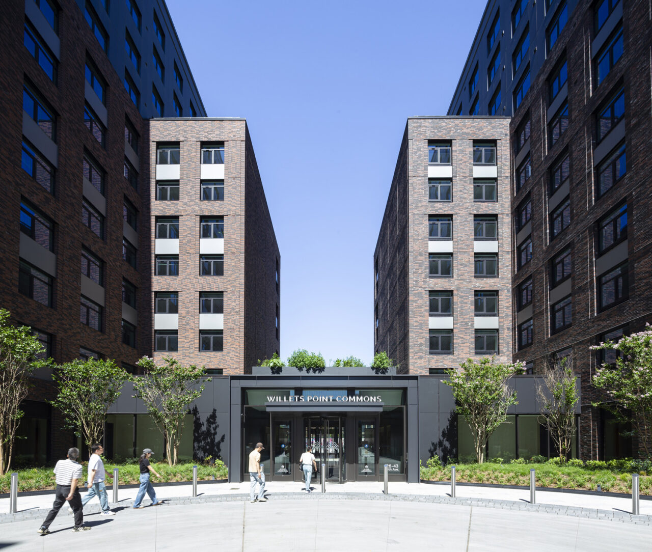 Entrance of the Willets Point Commons Buildings