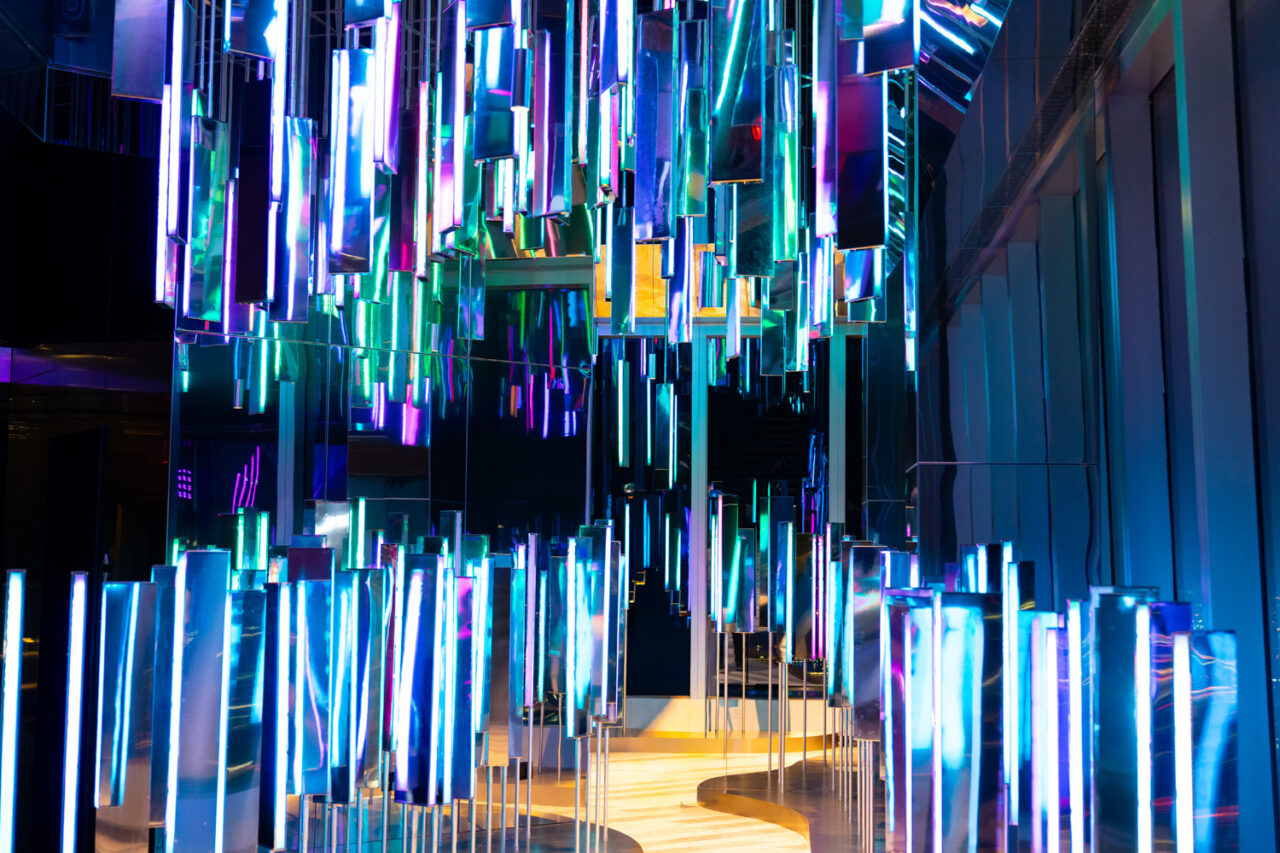 Installation view of Skyrise at Edge NYC.