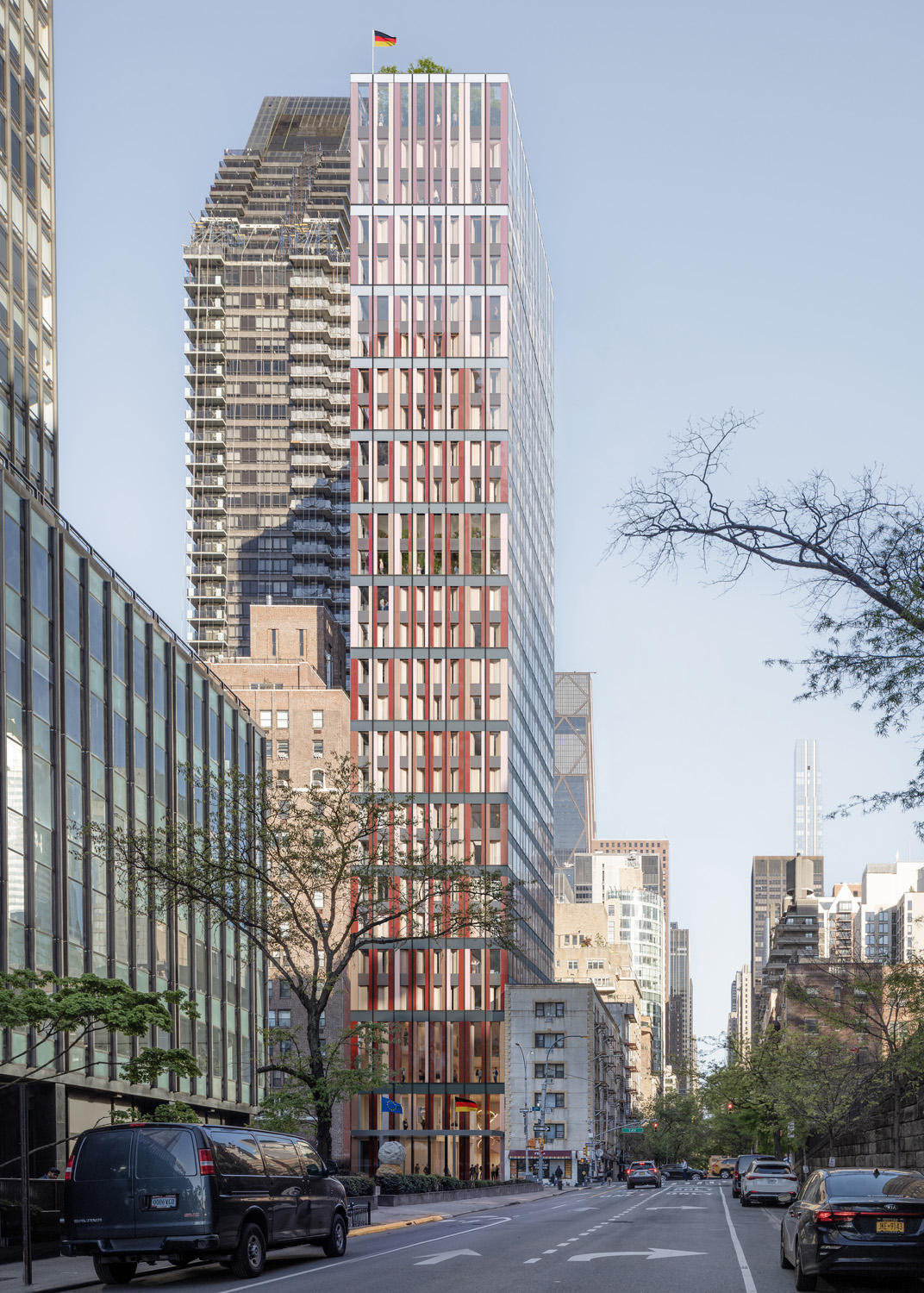 View of planned renovations to the German House