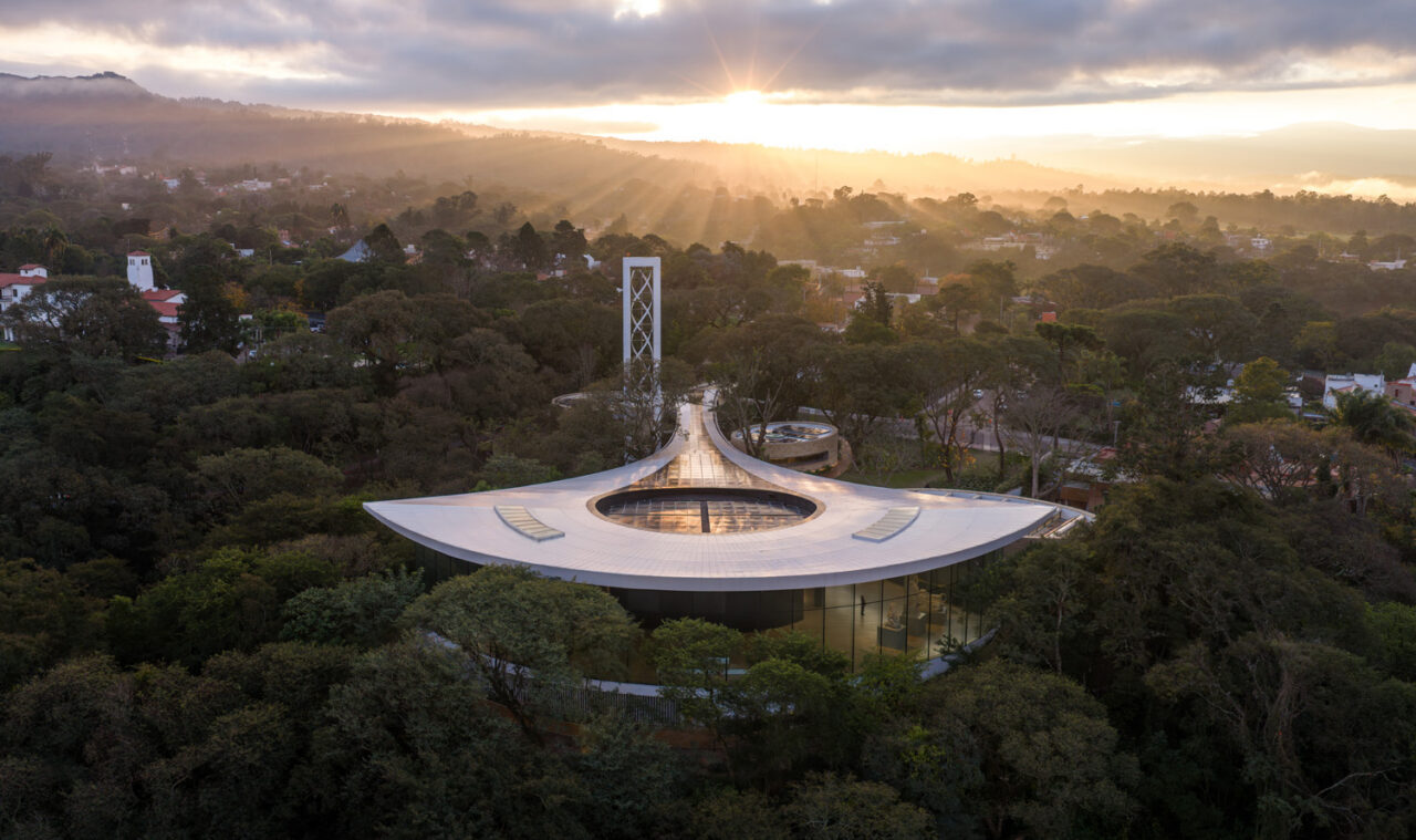 Aerial view of the Lola Mora Cultural Center