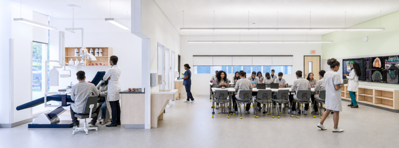 Dental Lab at the Bronx STEAM Center for the New York City School Construction Authority