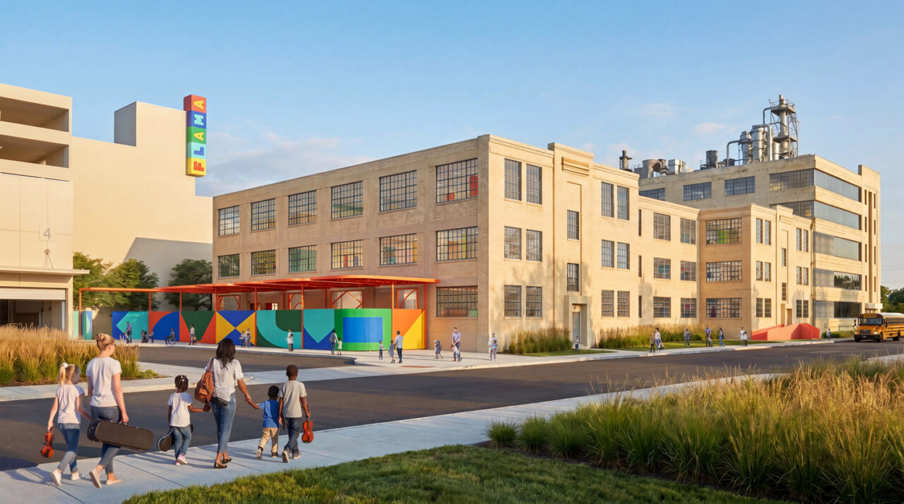 Exterior of the Frank Liu Jr. Academy for Music and Arts