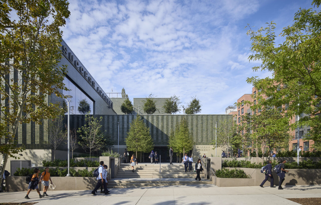 Exterior of Success Academy at 101 East 150th Street
