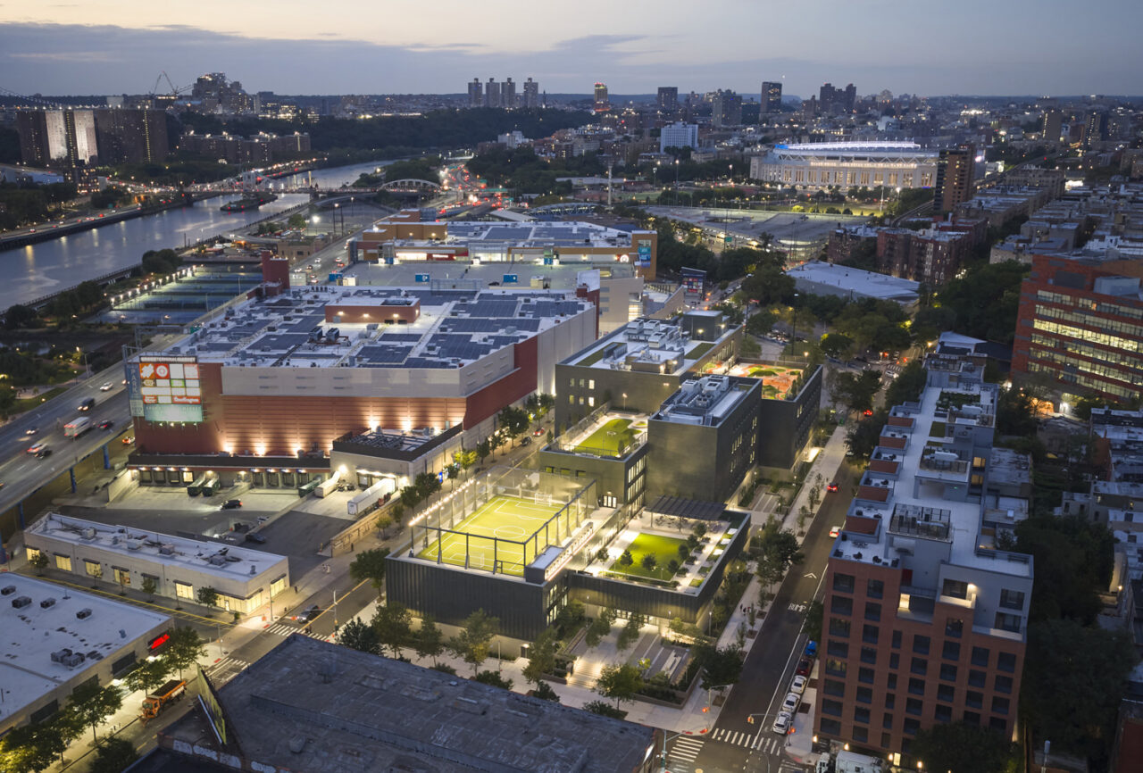 Aerial view of Success Academy at 101 East 150th Street