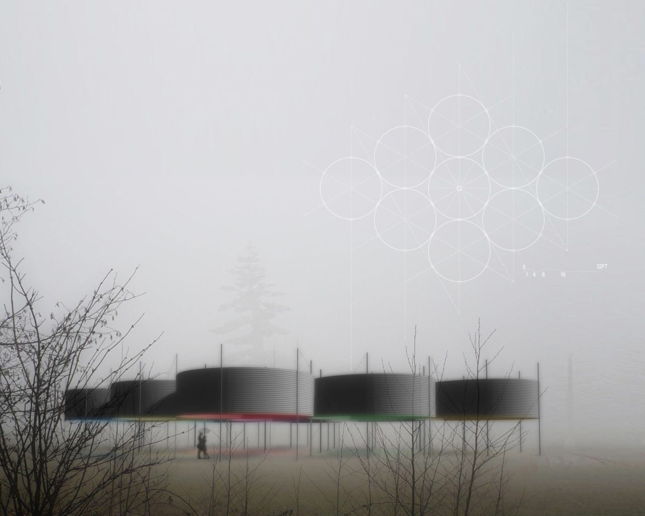 Oculi by Austin+Mergold in collaboration with Maria Park, and consulting engineers Chris Earls (Cornell) and Scott Hughes (Silman)