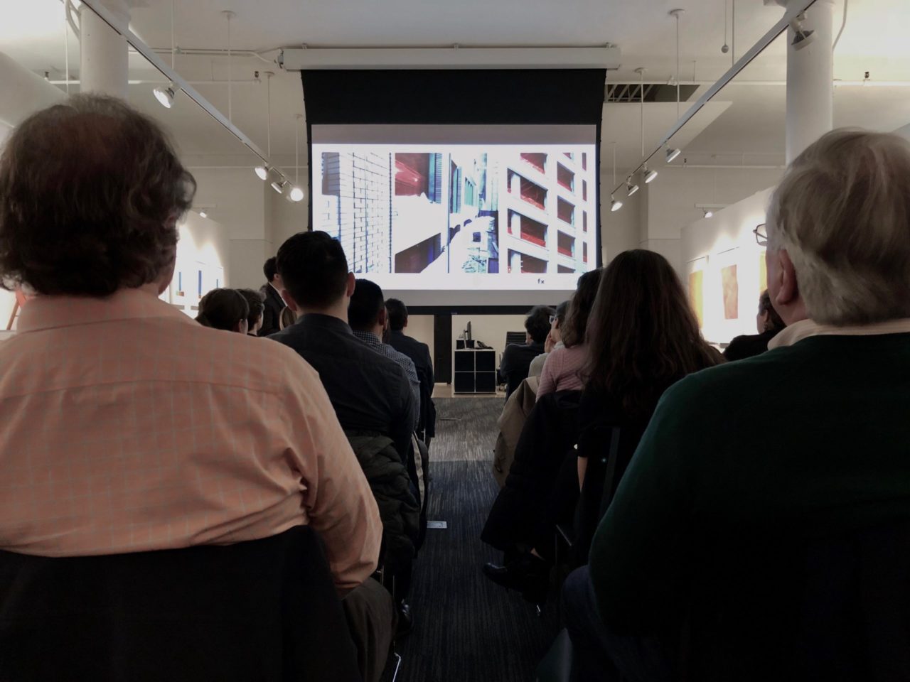 Pre-cast facade panels.