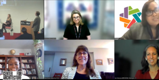 Image of panelists at Community Schools Workshop event