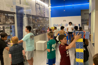 Center for Architecture summer program students visit the Skyscraper Museum. Photo: Center for Architecture.