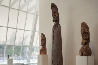 Interior gallery at the Michael C. Rockefeller Wing at the Met Museum