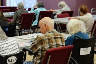 Image of Seniors at a Bingo game
