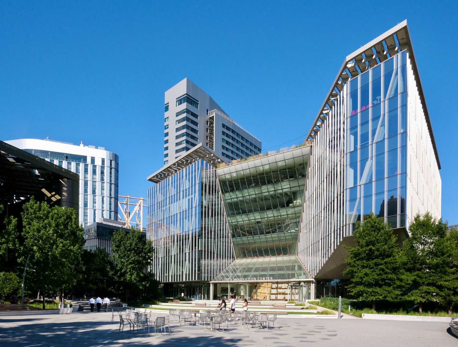 Exterior of the Tata Innovation Center building