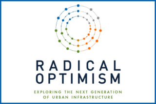 Radical Optimism logo on a white background with a blue outline
