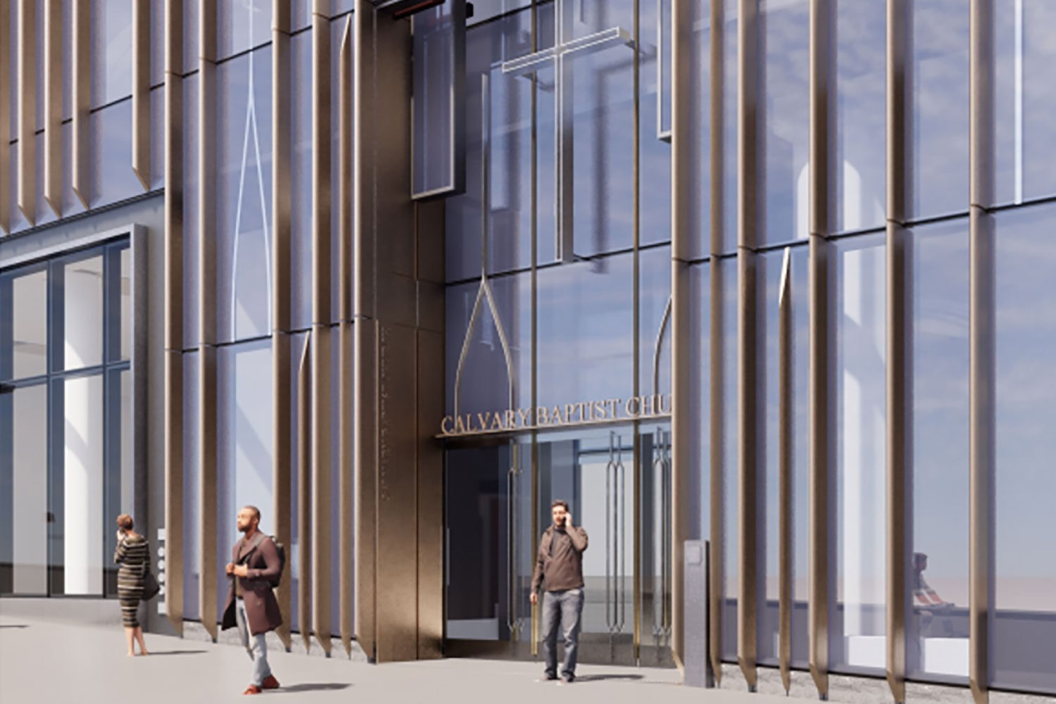 Rendering of the Facade of Calvary Baptist Church