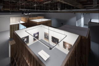 Installation view of Paul Pfeiffer: Prologue to the Story of the Birth of Freedom at The Geffen Contemporary at MOCA.