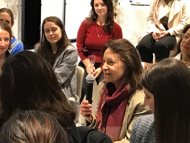 A group photo of attendees at the 6th annual ‘Happy Hour: Honoring the 2021 Women Fellows’ event at the Cosentino showroom.