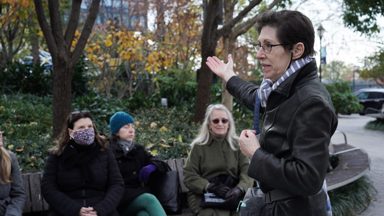 Candid event photo from the Design and Practice Exchange