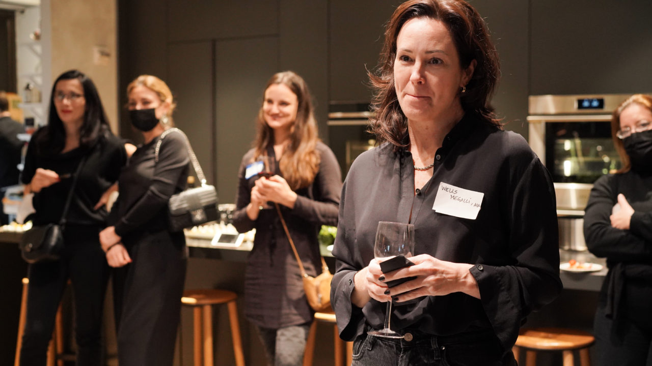 Candid event photo from Women in Architecture Recognition Award and Holiday Party