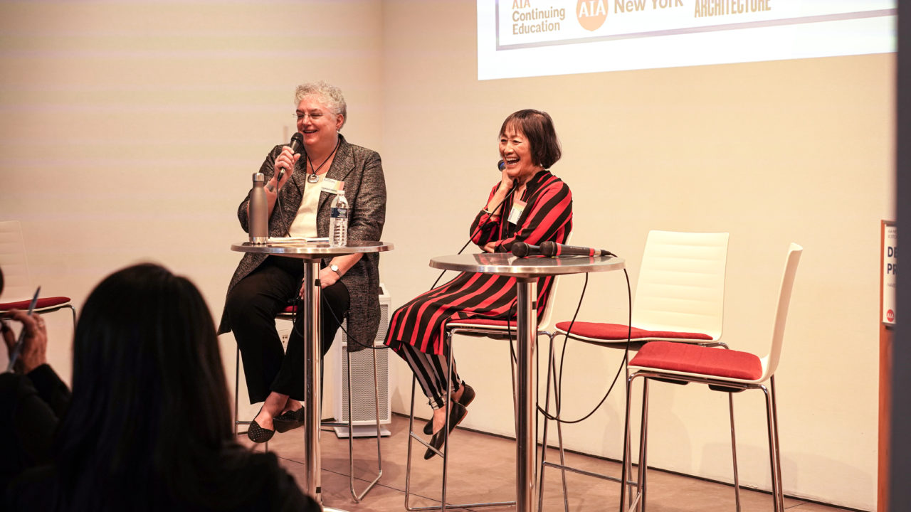 Candid event photo from the Design and Practice Exchange