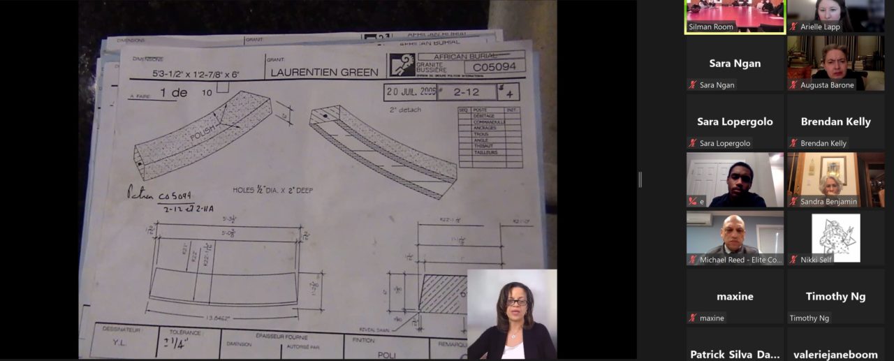 A candid photo from the AIANY WIA February Committee Meeting and Design Presentation