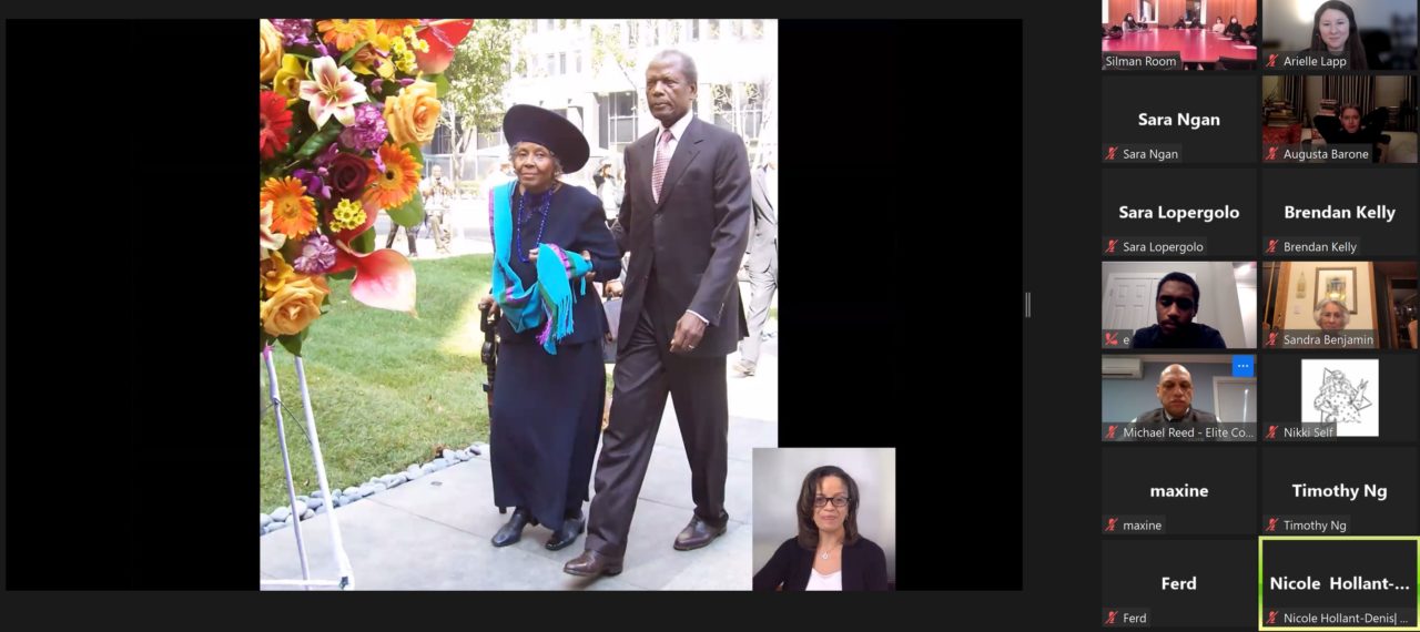 A candid photo from the AIANY WIA February Committee Meeting and Design Presentation