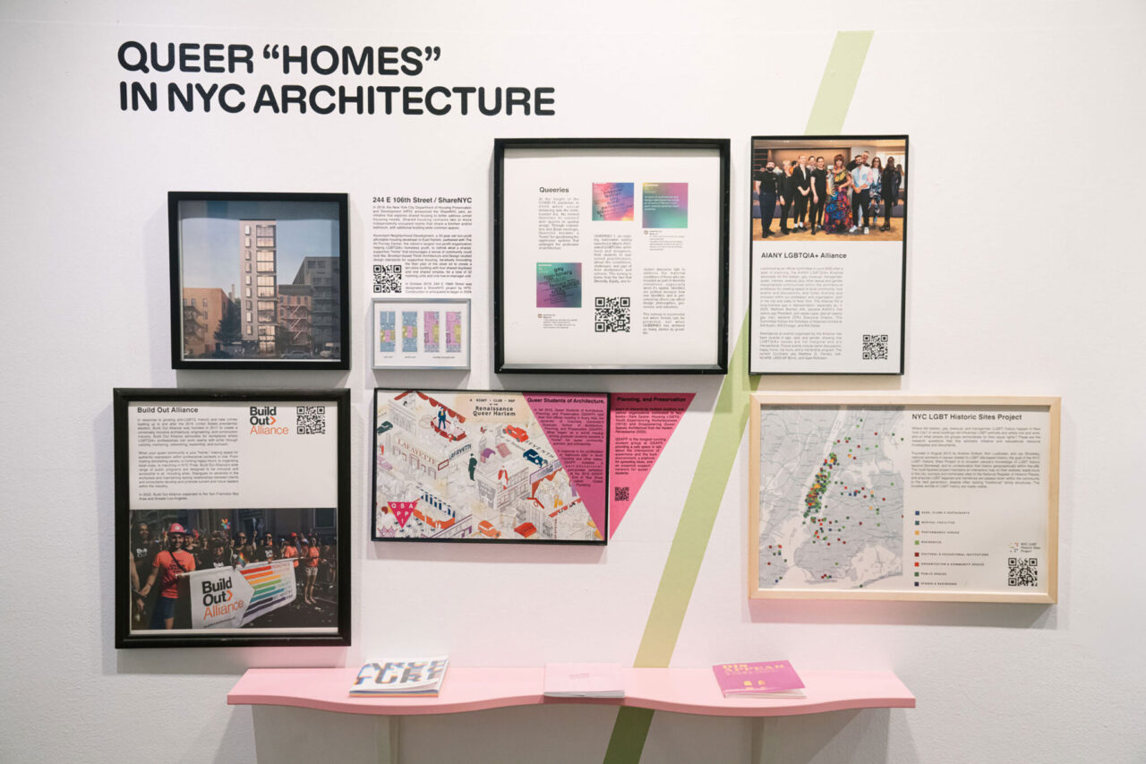 CFA Lab: Seeking Refuge and Making Home in NYC, installation view, Center for Architecture, 2023
